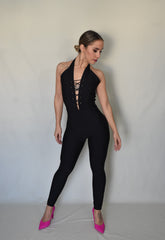 Taille L uniquement - Combinaison fleurs et rayures