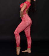 Only size S/M - Red Polka Dots Jumpsuit