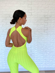 Only size XS - Fluor Yellow Jumpsuit