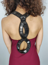 bordeaux stretchy dress