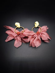Whispering Leaves Soft Pink Earings