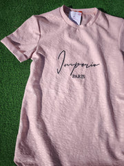 Paris extra quality special large light pink T-shirt