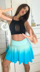 Faded Green Turquoise Skirt