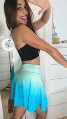 Faded Green Turquoise Skirt