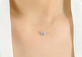 Invisible Necklace with real Swarovski® Crystal