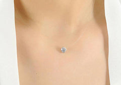 Invisible Necklace with real Swarovski® Crystal