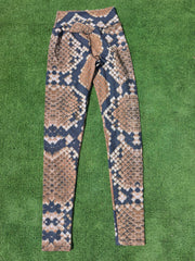 Only S/M - Brown and black snaky Legging