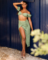 Bahamas Green Set (Top+Skirt)