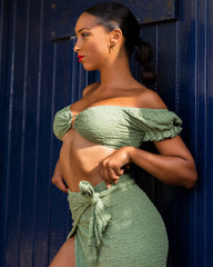 Bahamas Green Set (Top+Skirt)