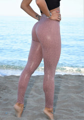 Sizes S to L - Shiny Blush Vip Legging