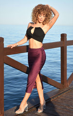 Dream Plum Streachable Skirt