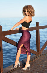 Dream Plum Streachable Skirt