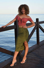 Dream Olive Streachable Skirt