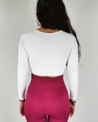 White Long Sleeve Top