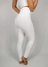 Tailles S et L - Legging VIP Brocart Blanc
