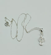 Treble clef silver necklace β sterling silver 925