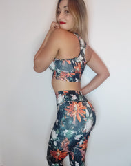 Only M - Flowered padded Top