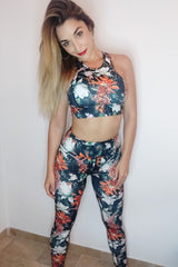 Only M - Flowered padded Top