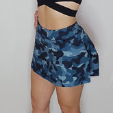Blue camo skirt