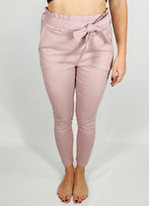 Jegging habillé rose pastel