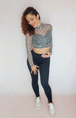 Animal Transparent Long Sleeve Top