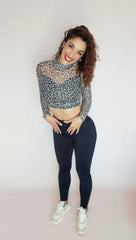 Animal Transparent Long Sleeve Top