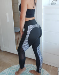 Animal Black Transparency Legging