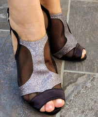 Sizes 37 to 41 - Shoe Black and Silver