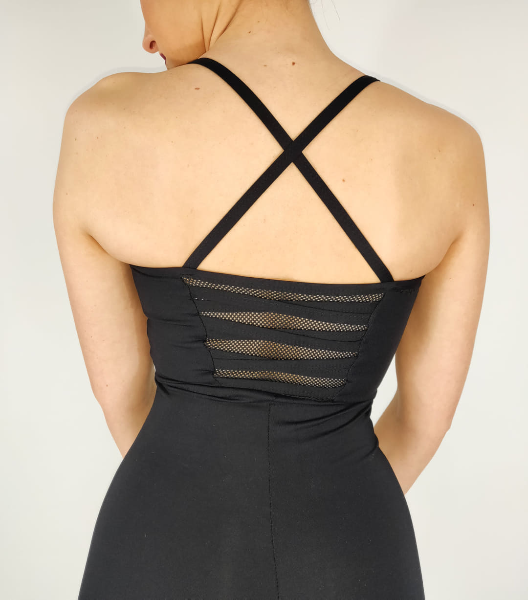 Only size M - Basic Stripes Black Jumpsuit