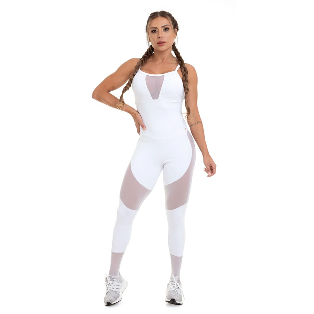 White Transparency Jumpsuit