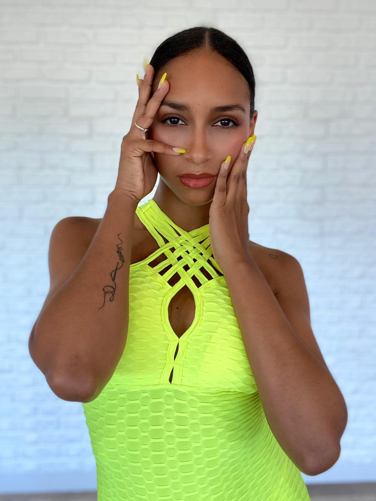 Only size XS - Fluor Yellow Jumpsuit