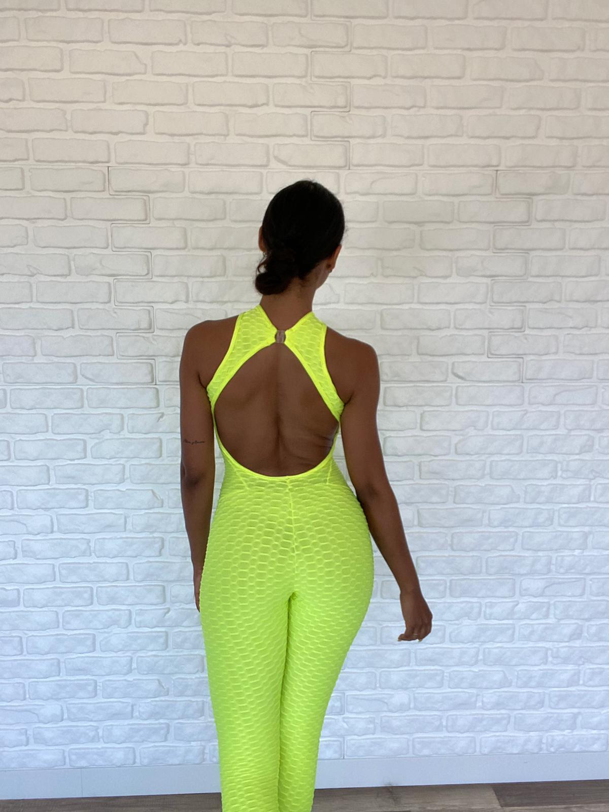 Only size XS - Fluor Yellow Jumpsuit