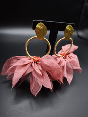 Whispering Leaves Soft Pink Earings