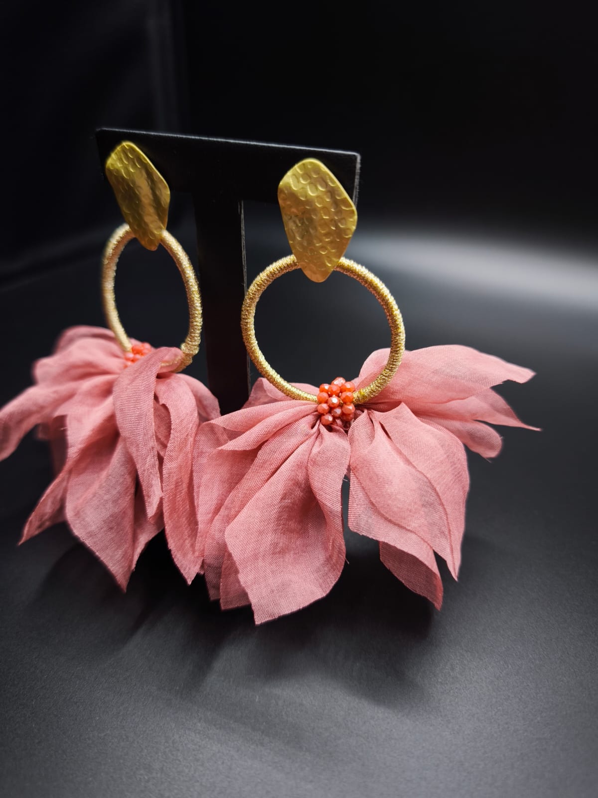 Whispering Leaves Soft Pink Earings