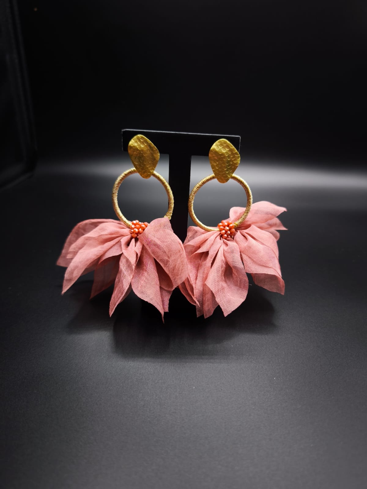 Whispering Leaves Soft Pink Earings