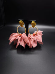 Whispering Leaves Soft Pink Earings