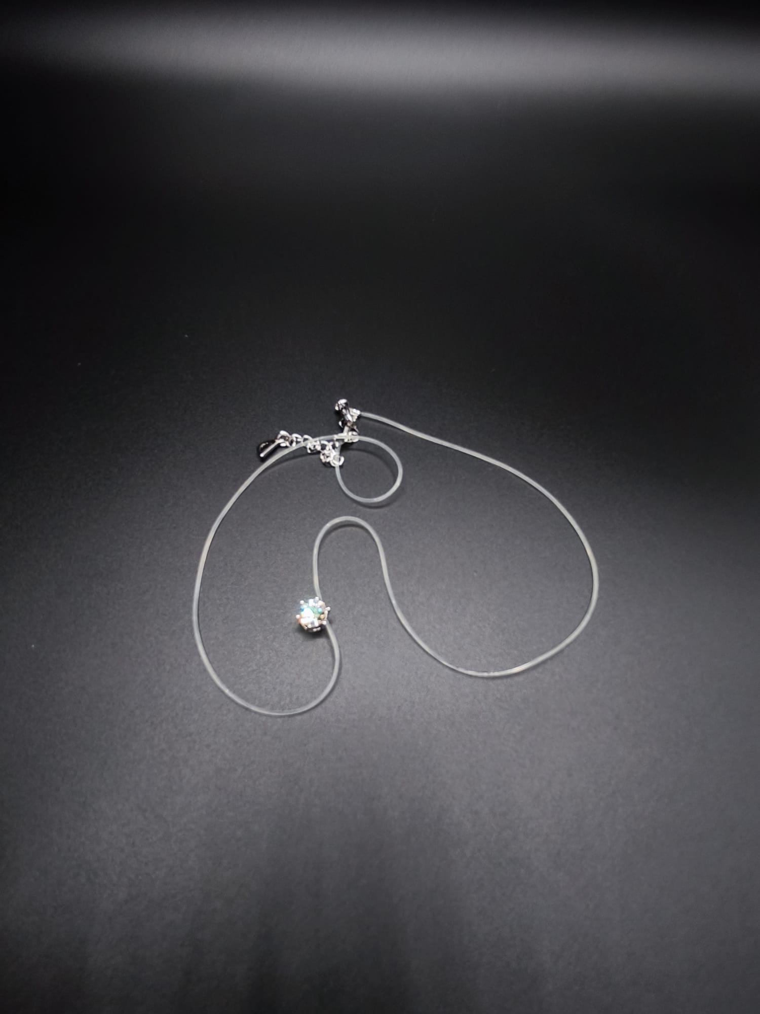 Invisible Necklace with real Swarovski® Crystal