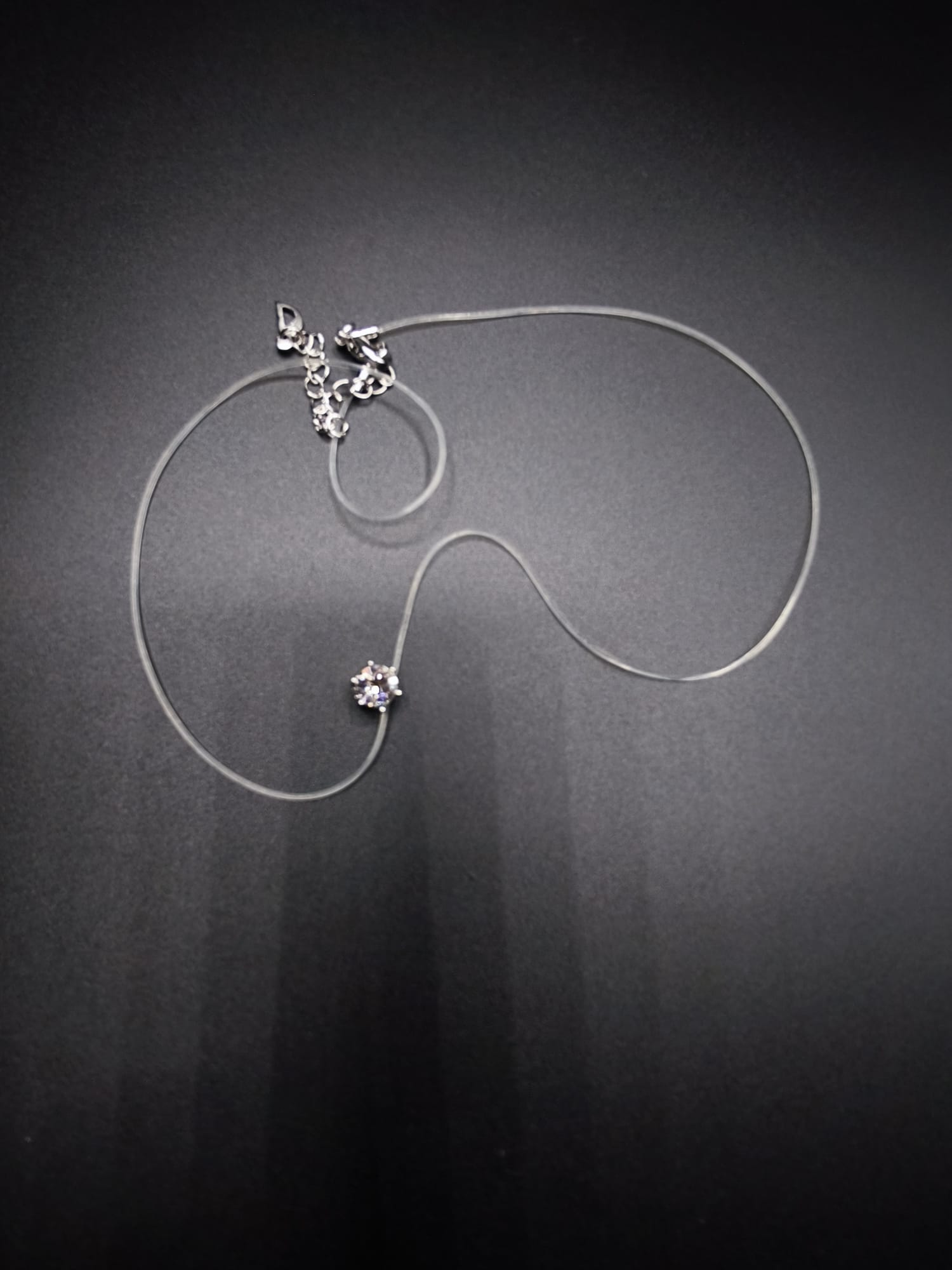 Invisible Necklace with real Swarovski® Crystal
