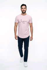 Paris extra quality special large light pink T-shirt
