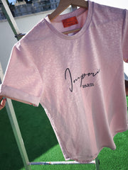 Paris extra quality special large light pink T-shirt