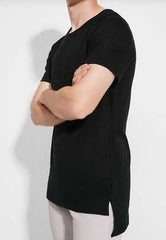 Black special lenght t-shirt