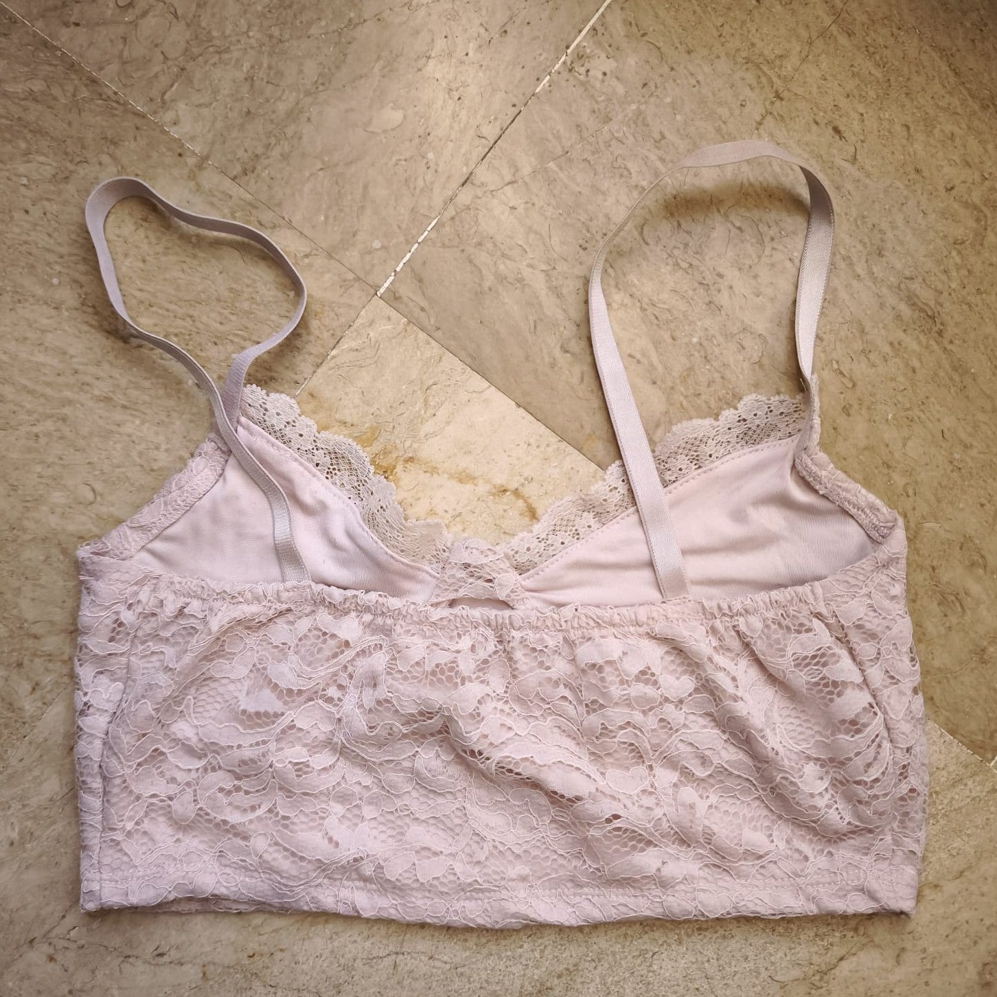 Pale Pink Top Bralette