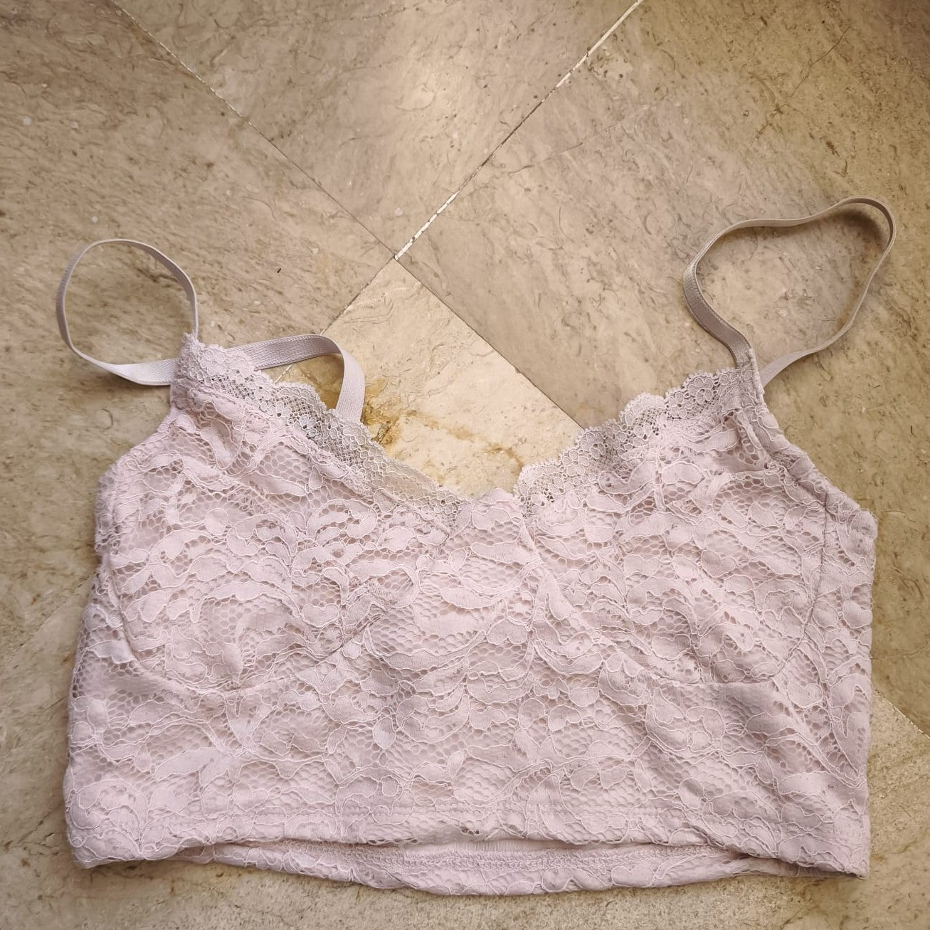Pale Pink Top Bralette