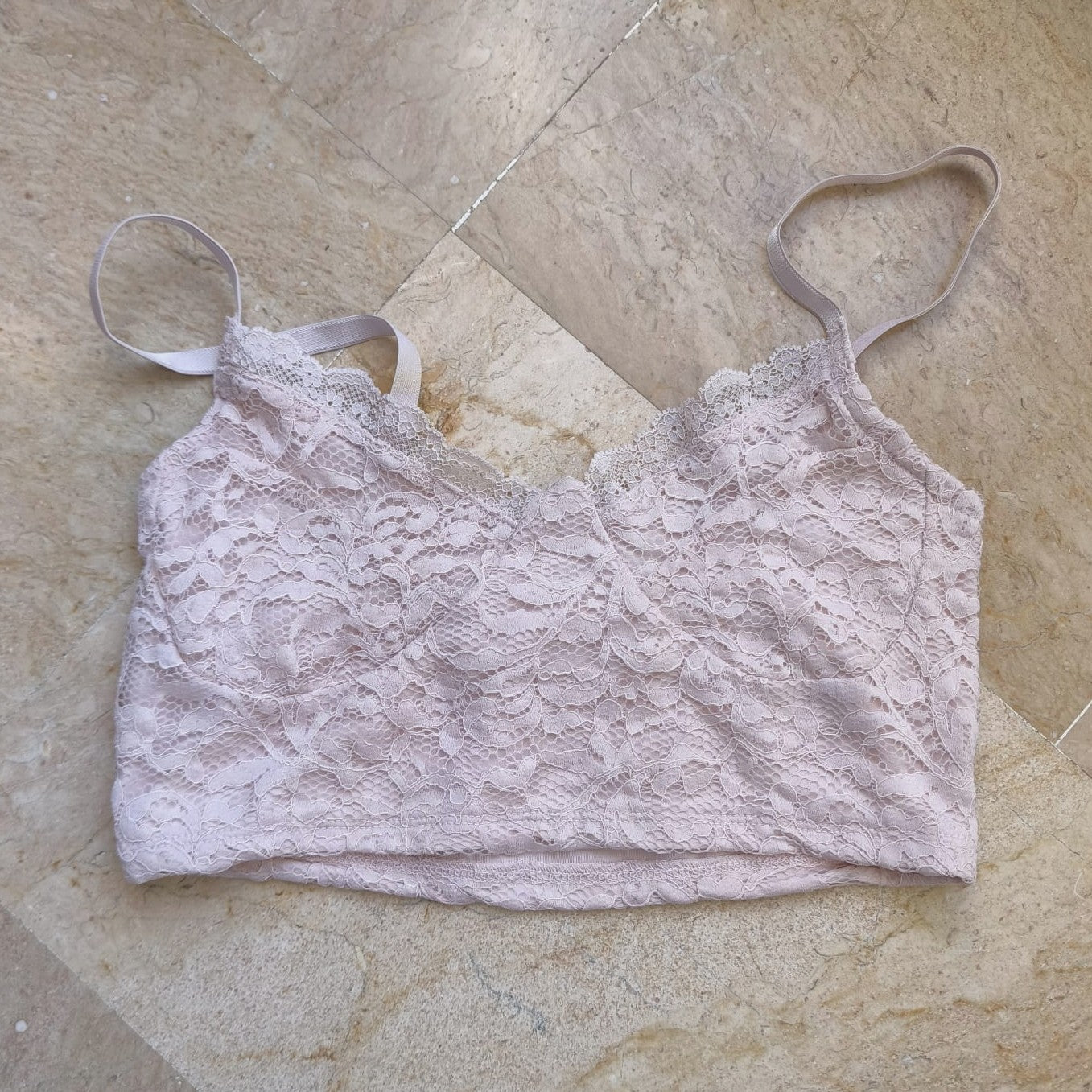 Pale Pink Top Bralette