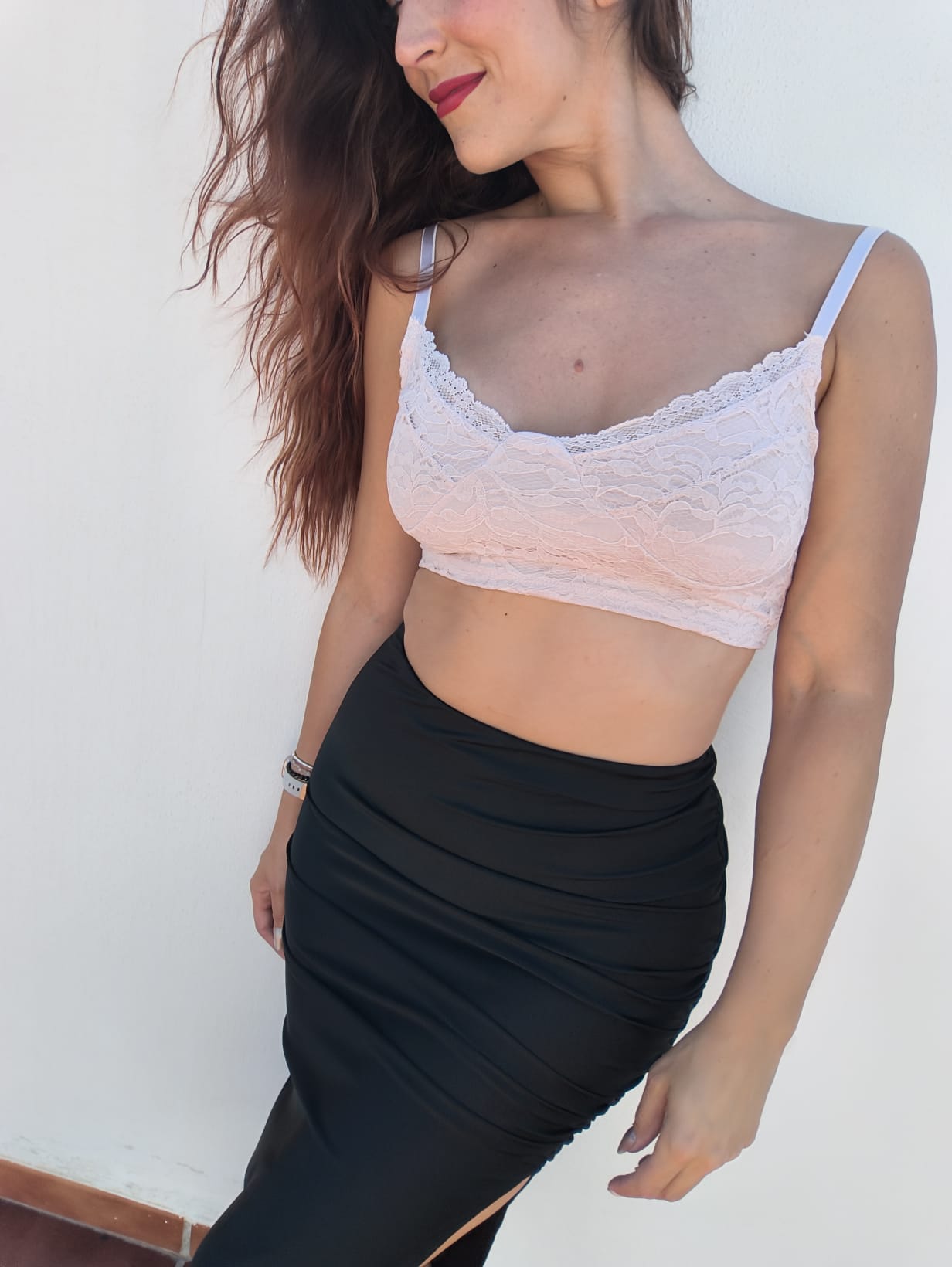 Pale Pink Top Bralette