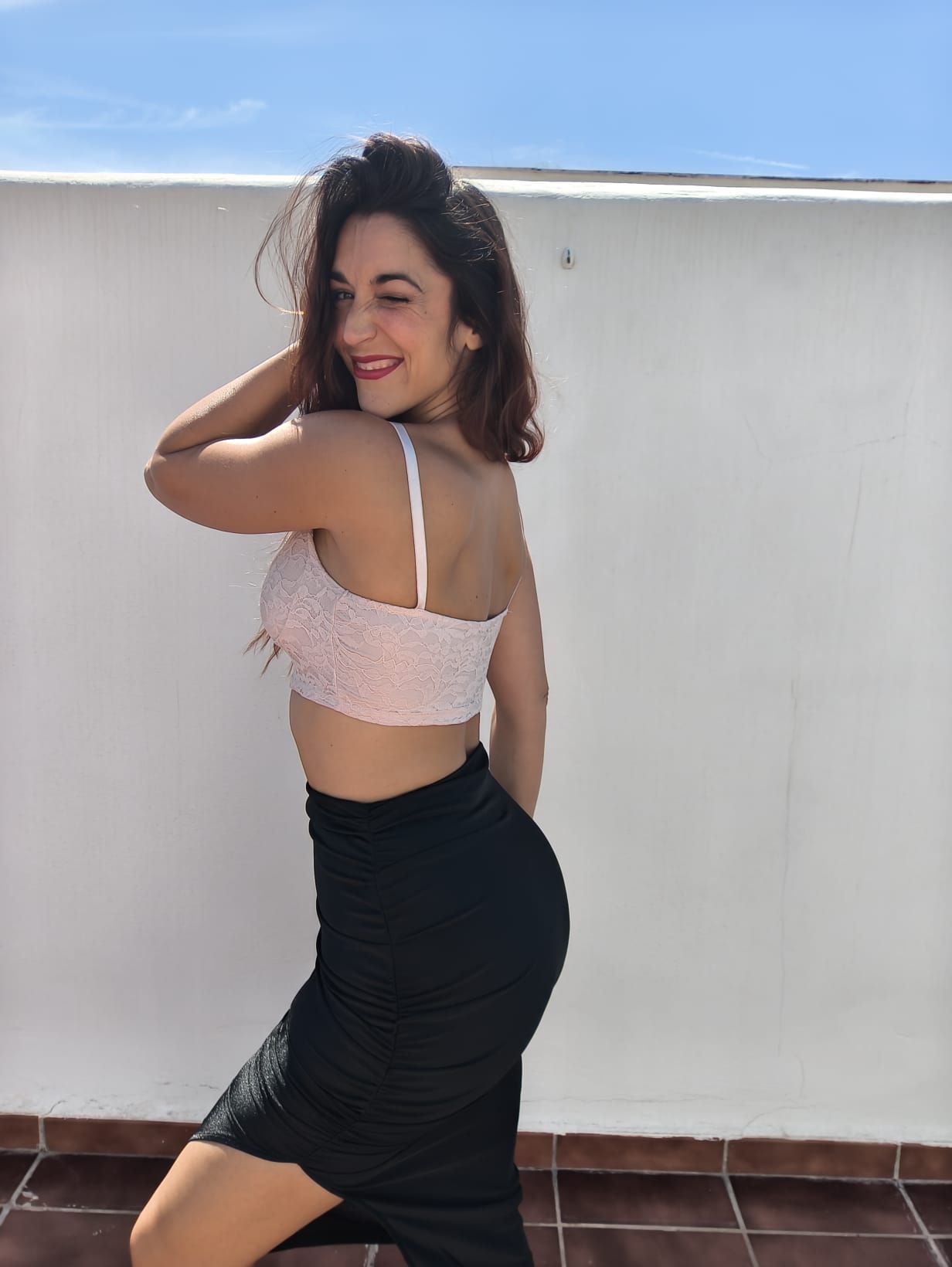 Pale Pink Top Bralette