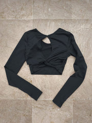 Cute Black long sleeve top