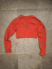 Orange long sleeve top