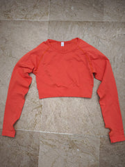 Orange long sleeve top