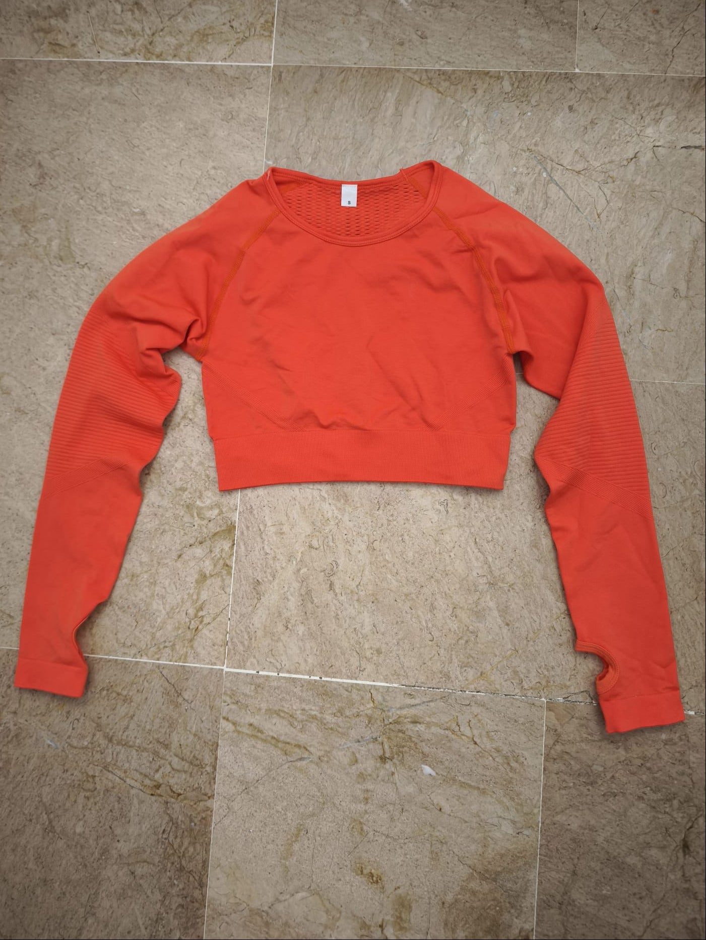Orange long sleeve top